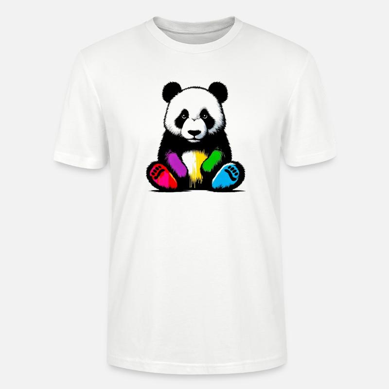 Panda - Stanley/Stella Unisex Bio-T-Shirt CRAFTER - Weiß