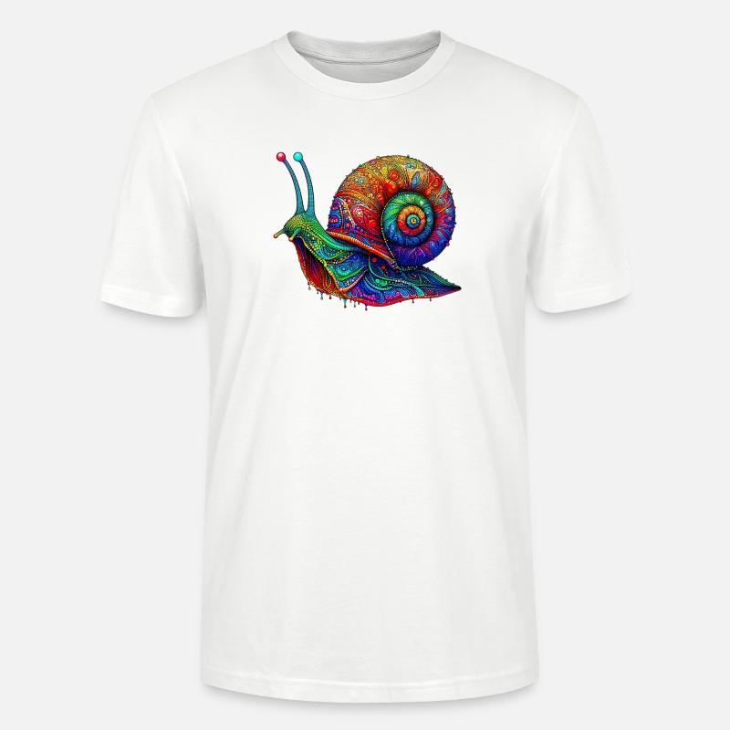 Schnecke - Stanley/Stella Unisex Bio-T-Shirt CRAFTER - Weiß
