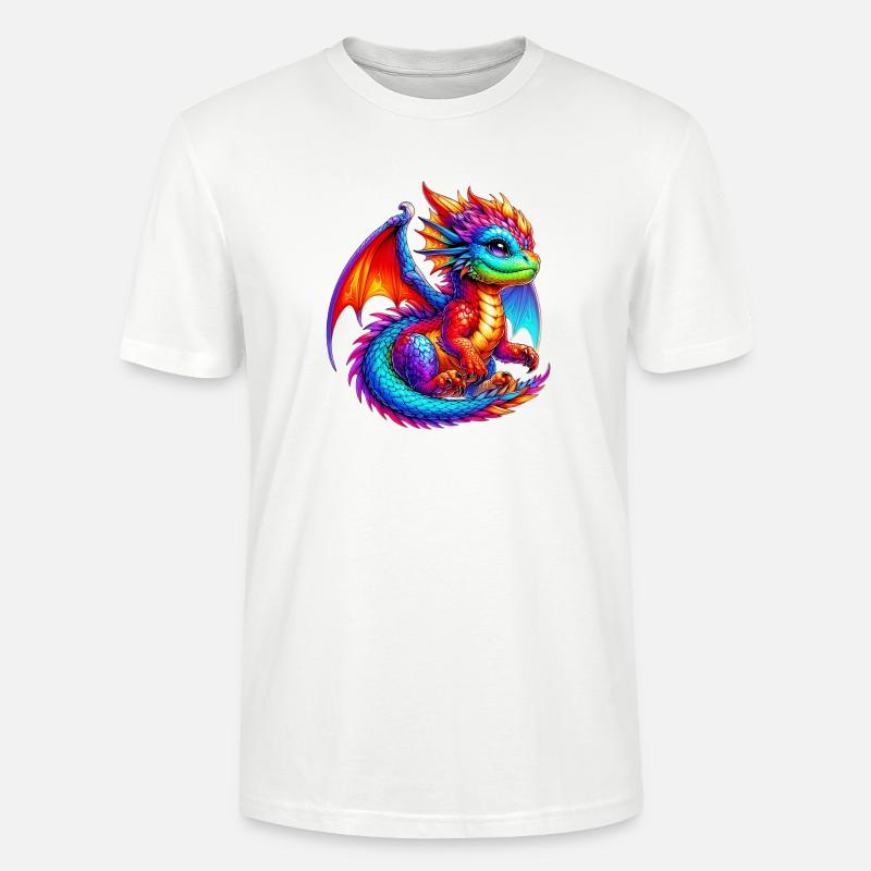 Drache - Stanley/Stella Unisex Bio-T-Shirt CRAFTER - Weiß