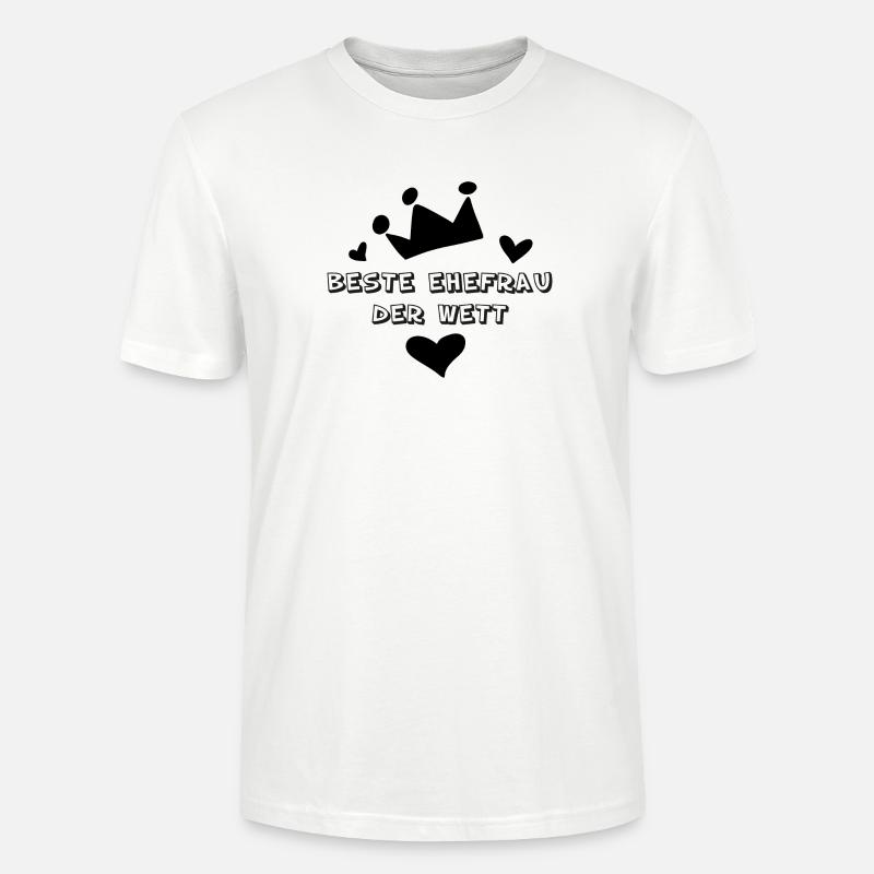 Beste Ehefrau der Welt - Stanley/Stella Unisex Bio-T-Shirt CRAFTER - Weiß