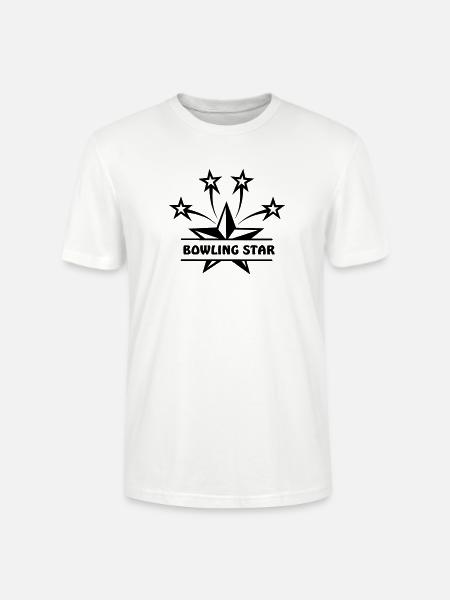 Bowling star - Stanley/Stella CRAFTER Unisex Organic T-Shirt - white
