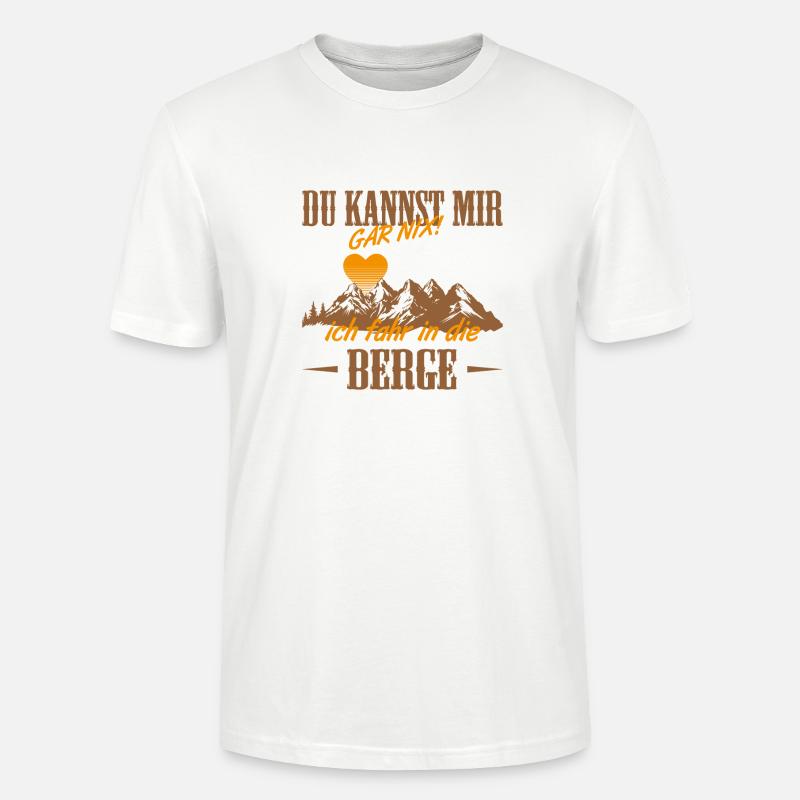 Berge Sehnsucht - Stanley/Stella Unisex Bio-T-Shirt CRAFTER - Weiß