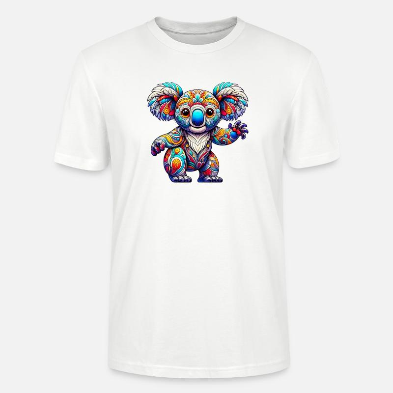 Koala - T-shirt bio CRAFTER Stanley Stella Unisexe - blanc