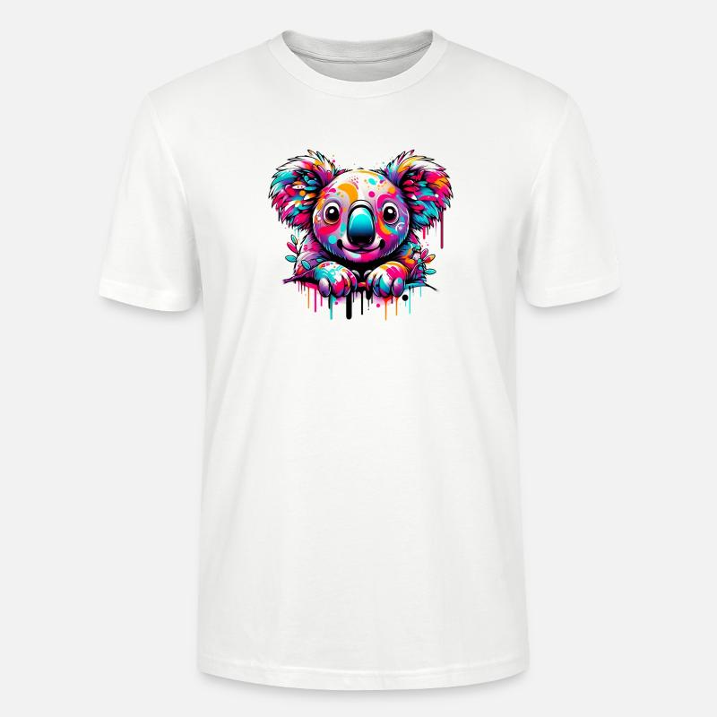 Koala - Stanley/Stella CRAFTER Unisex Organic T-Shirt - white