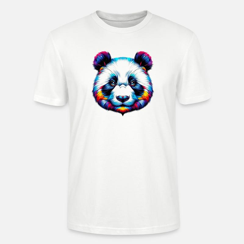 Panda - T-shirt bio CRAFTER Stanley Stella Unisexe - blanc