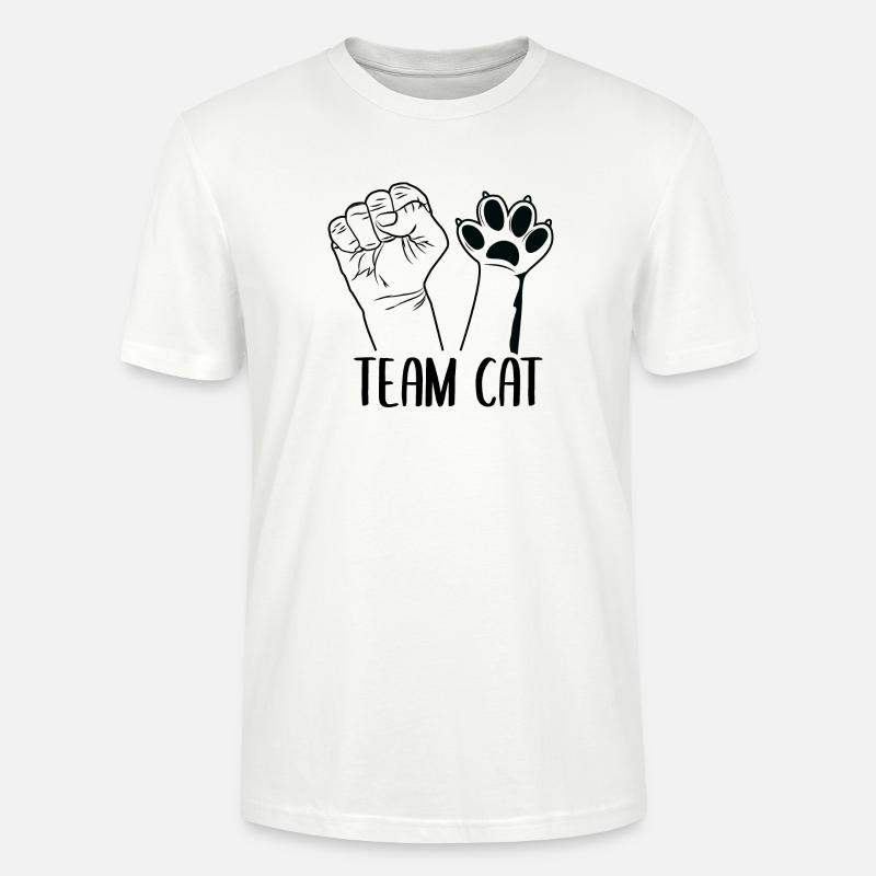 Team Cat - Stanley/Stella Unisex Bio-T-Shirt CRAFTER - Weiß