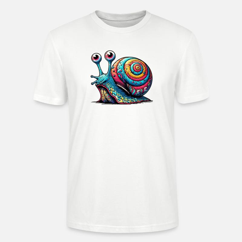 Escargot - T-shirt bio CRAFTER Stanley Stella Unisexe - blanc