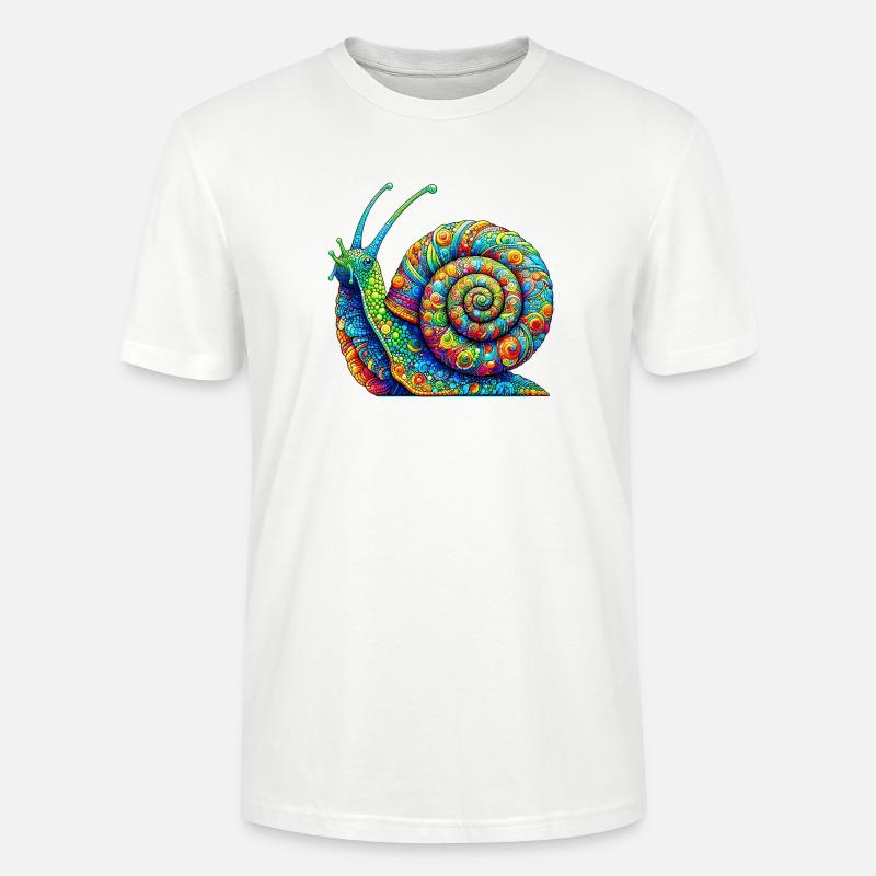 Escargot - T-shirt bio CRAFTER Stanley Stella Unisexe - blanc