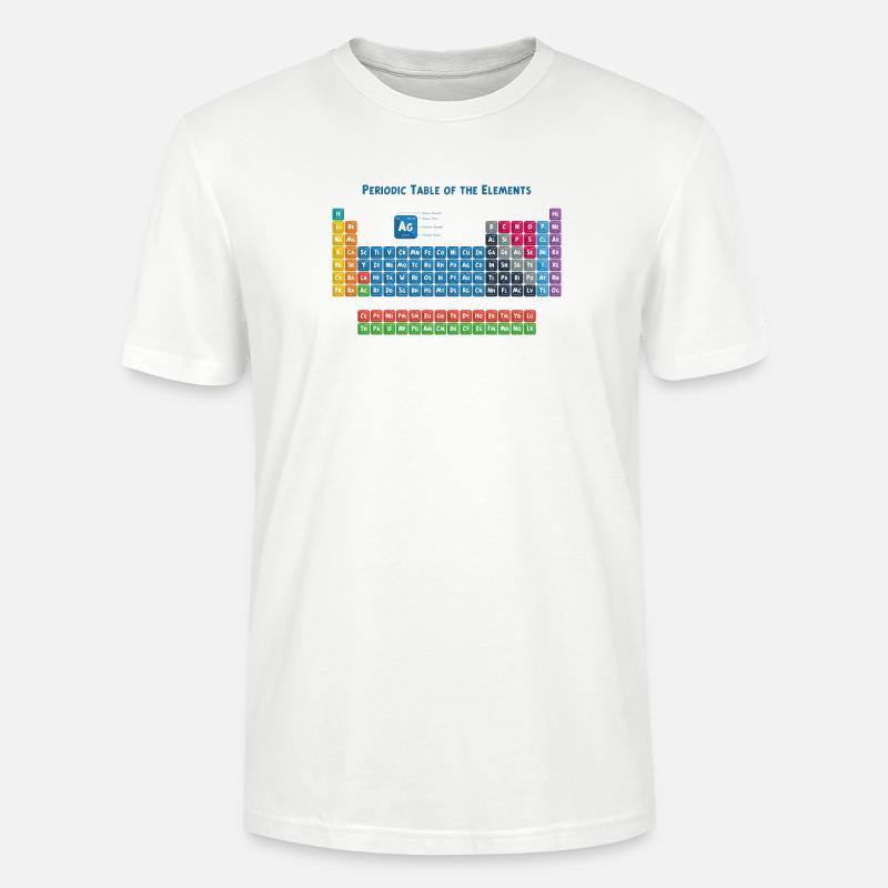 Periodensystem der Elemente 2 - Stanley/Stella Unisex Bio-T-Shirt CRAFTER - Weiß