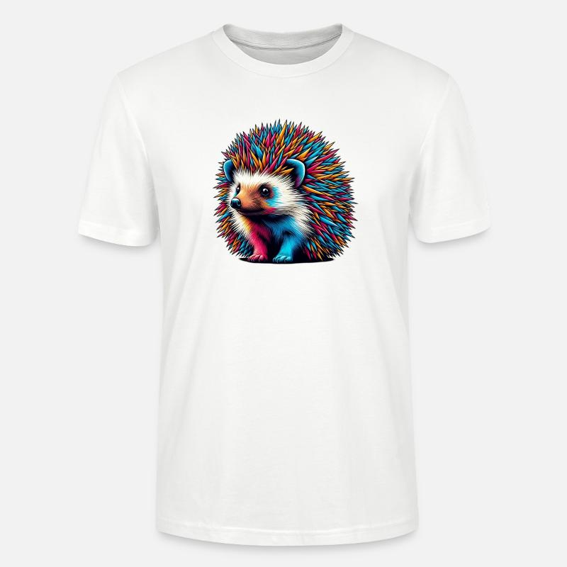 Hérisson - T-shirt bio CRAFTER Stanley Stella Unisexe - blanc