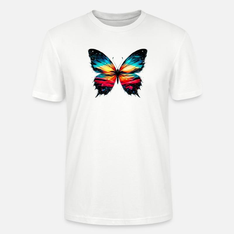 Papillon - T-shirt bio CRAFTER Stanley Stella Unisexe - blanc