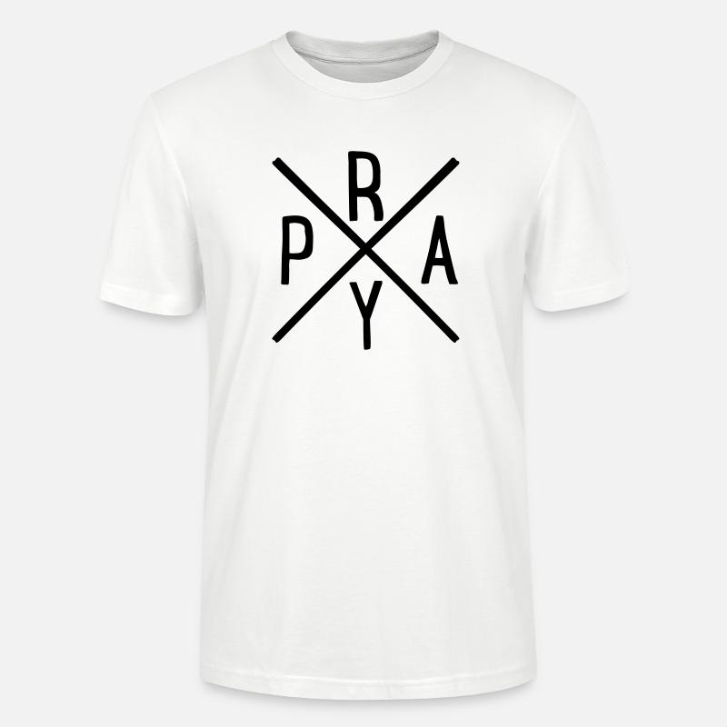 prier - T-shirt bio CRAFTER Stanley Stella Unisexe - blanc