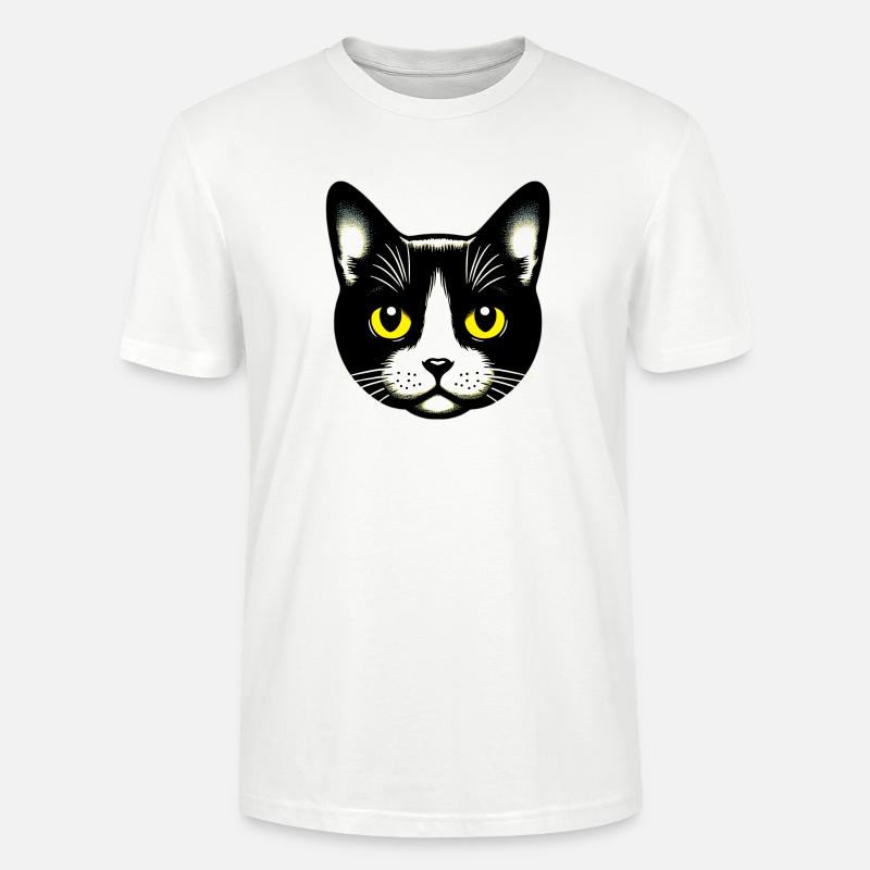 Katze - Stanley/Stella Unisex Bio-T-Shirt CRAFTER - Weiß