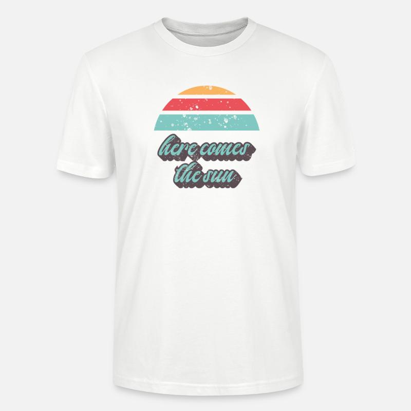 Coucher de soleil - T-shirt bio CRAFTER Stanley Stella Unisexe - blanc