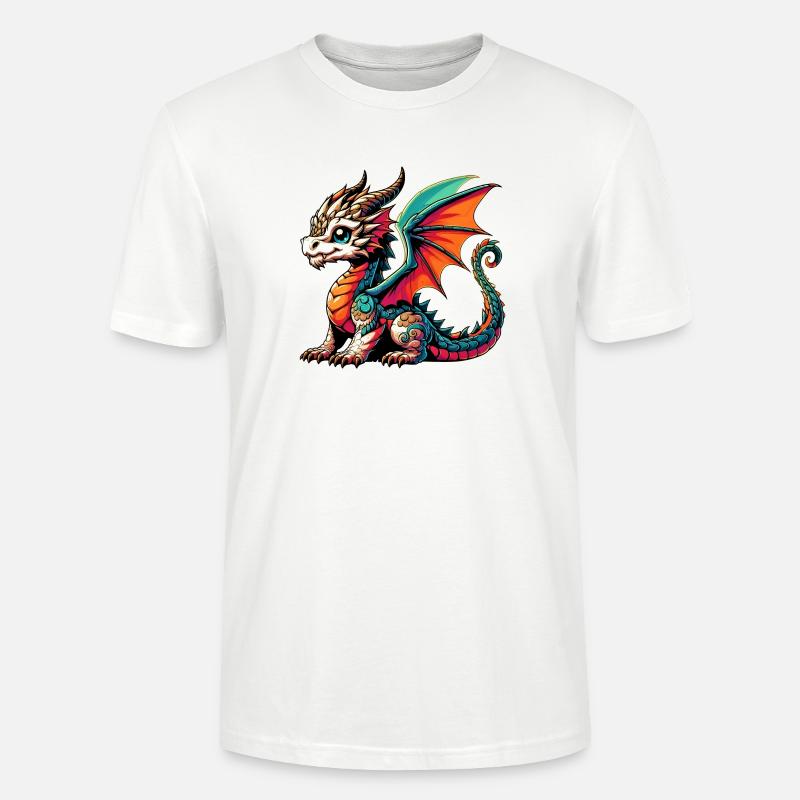 Drache - Stanley/Stella Unisex Bio-T-Shirt CRAFTER - Weiß