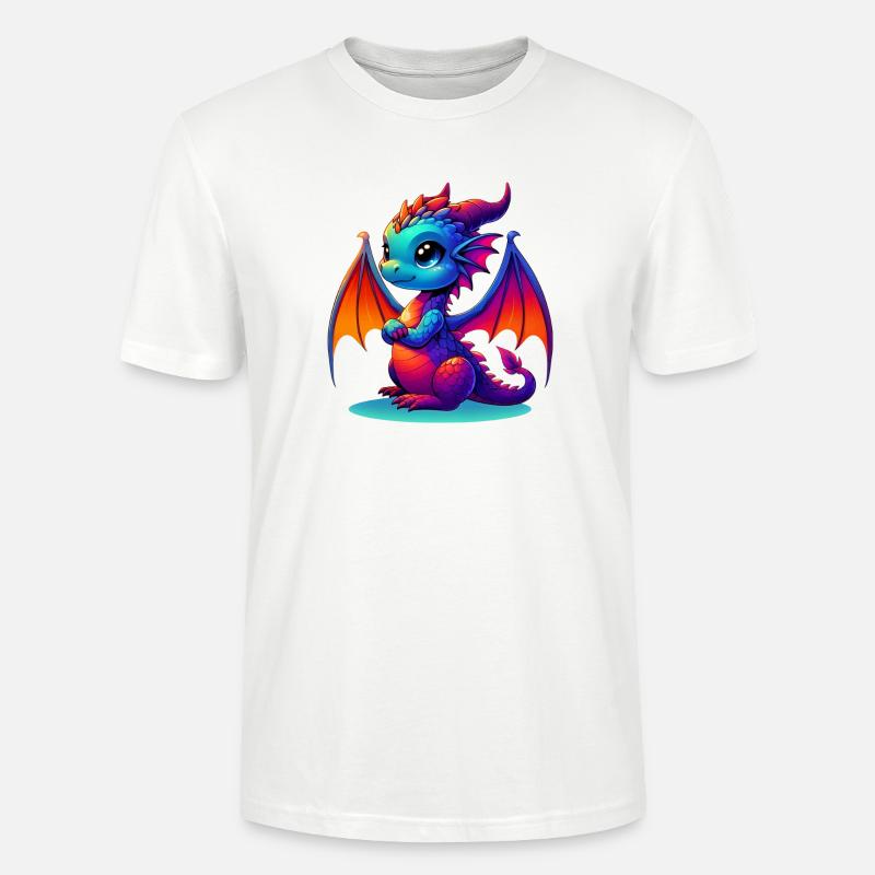 Drache - Stanley/Stella Unisex Bio-T-Shirt CRAFTER - Weiß