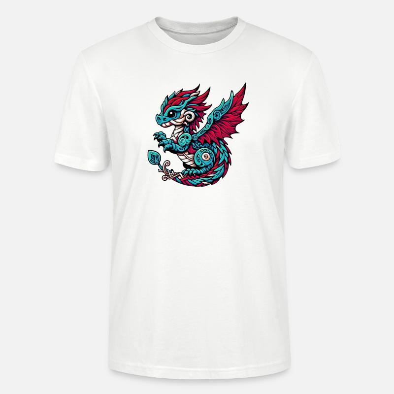 Drache - Stanley/Stella Unisex Bio-T-Shirt CRAFTER - Weiß