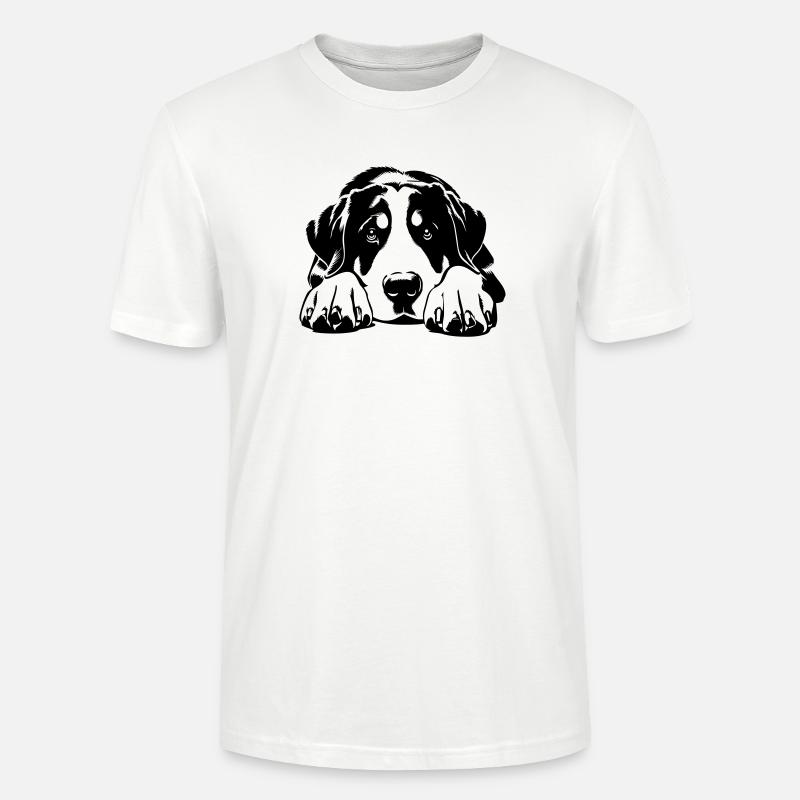 Großer Schweizer Sennenhund - Stanley/Stella Unisex Bio-T-Shirt CRAFTER - Weiß