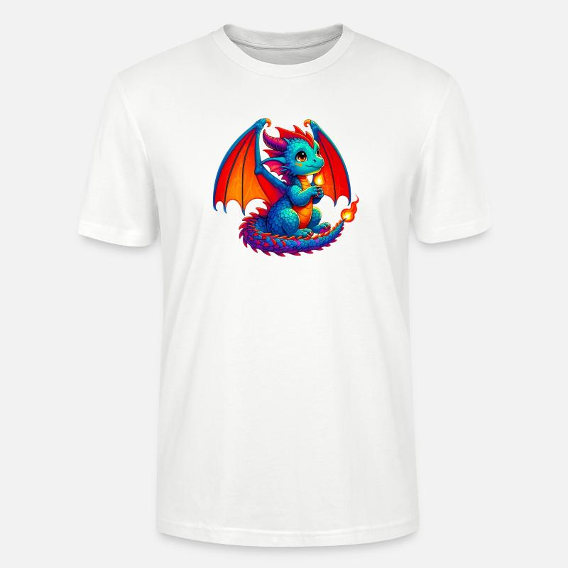 Drache - Stanley/Stella Unisex Bio-T-Shirt CRAFTER - Weiß