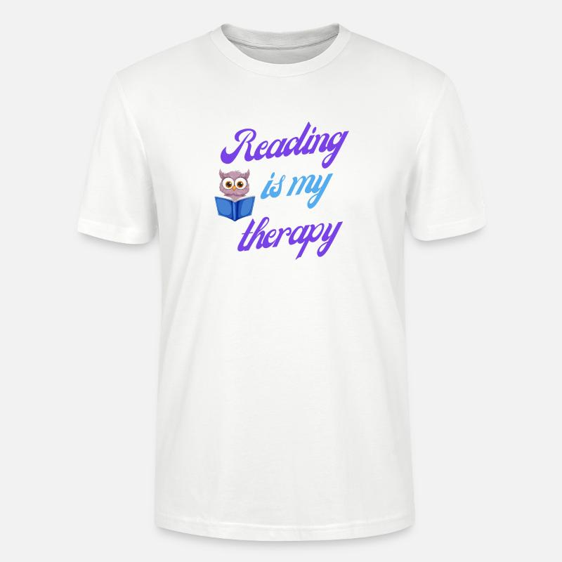 Lesetherapie-Geschenk - Stanley/Stella Unisex Bio-T-Shirt CRAFTER - Weiß