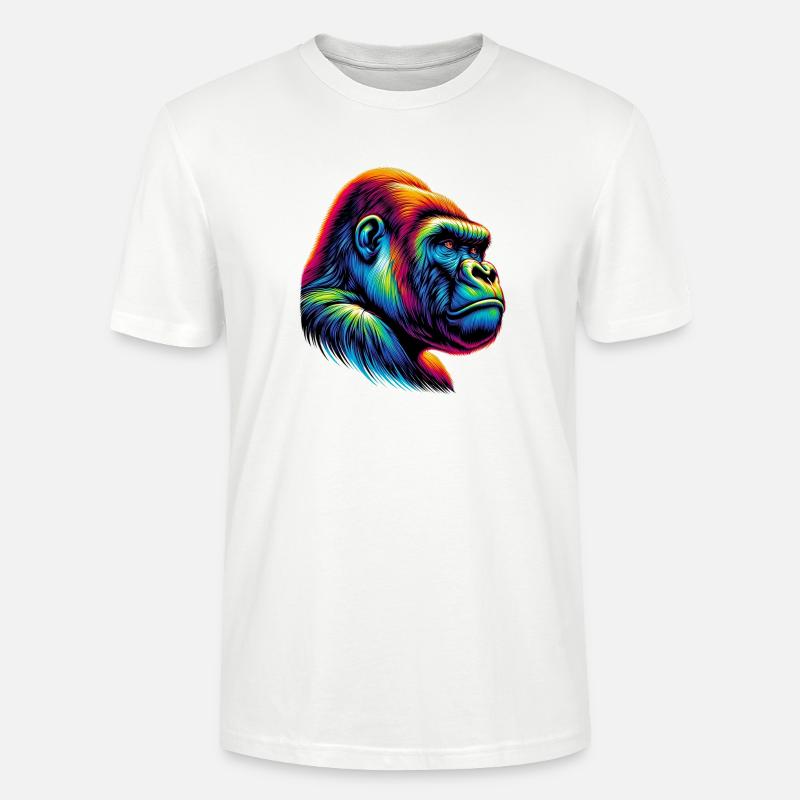 Gorilla - Stanley/Stella Unisex Bio-T-Shirt CRAFTER - Weiß