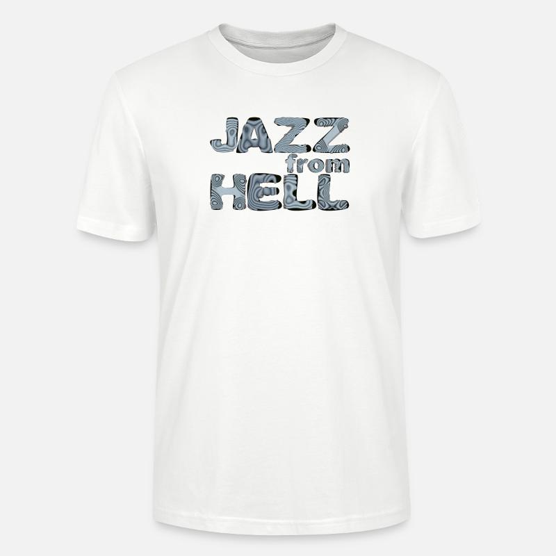 Jazz de l’Enfer : Glyphes psychédéliques - T-shirt bio CRAFTER Stanley Stella Unisexe - blanc