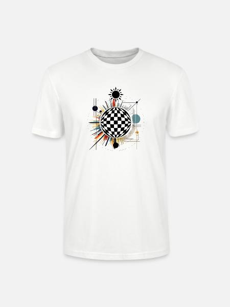 Farbexplosion Ringdesign - Stanley/Stella Unisex Bio-T-Shirt CRAFTER - Weiß