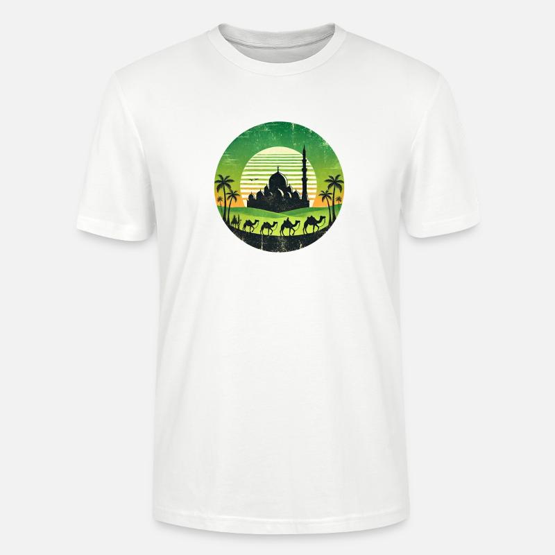 Marrakesch Moschee Kamele Design - Stanley/Stella Unisex Bio-T-Shirt CRAFTER - Weiß