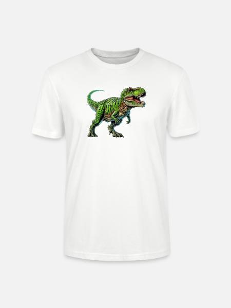 Dinosaur - Stanley/Stella CRAFTER Unisex Organic T-Shirt - white