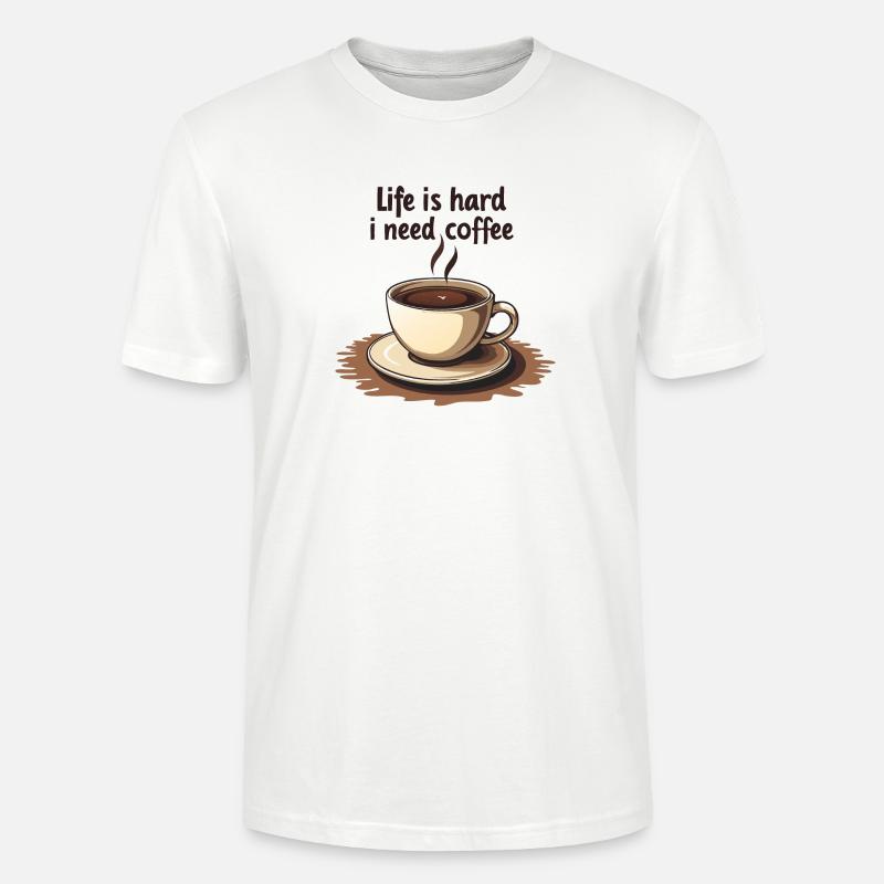 Kaffeetasse mit Textmotivation - Stanley/Stella Unisex Bio-T-Shirt CRAFTER - Weiß