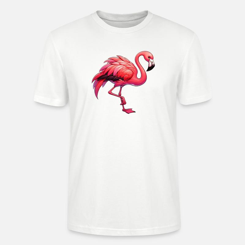 Flamingo - Stanley/Stella Unisex Bio-T-Shirt CRAFTER - Weiß