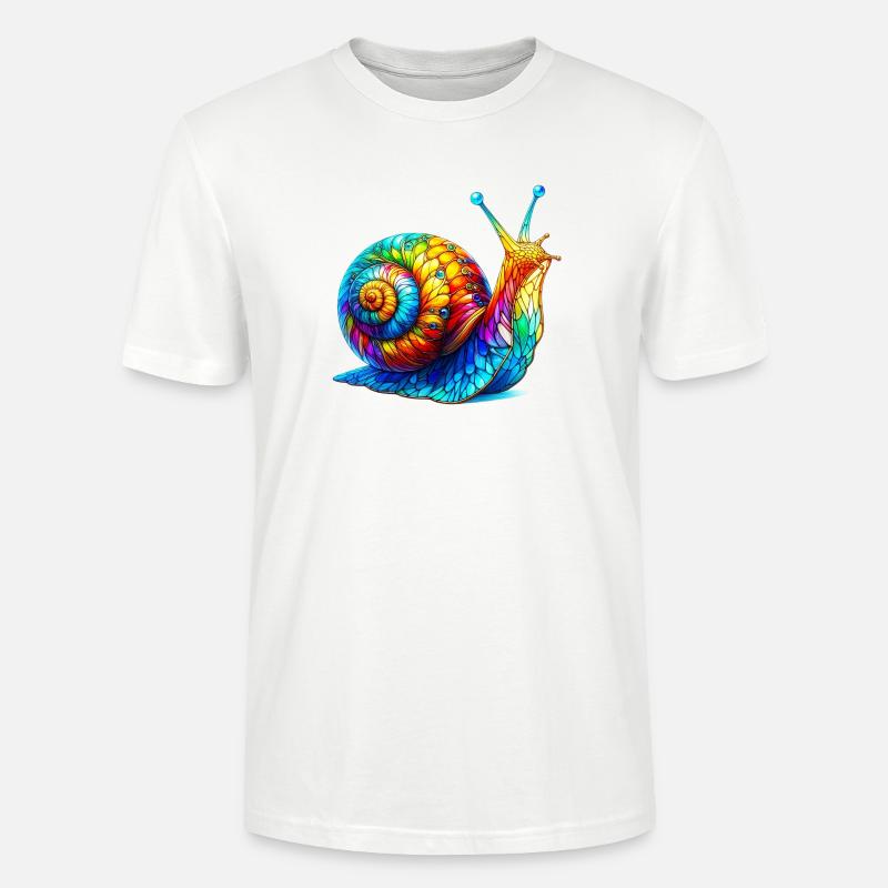 Schnecke - Stanley/Stella Unisex Bio-T-Shirt CRAFTER - Weiß