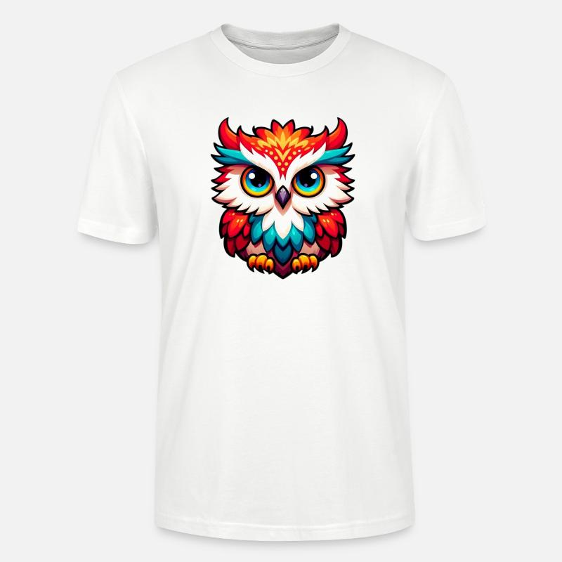 Eule - Stanley/Stella Unisex Bio-T-Shirt CRAFTER - Weiß