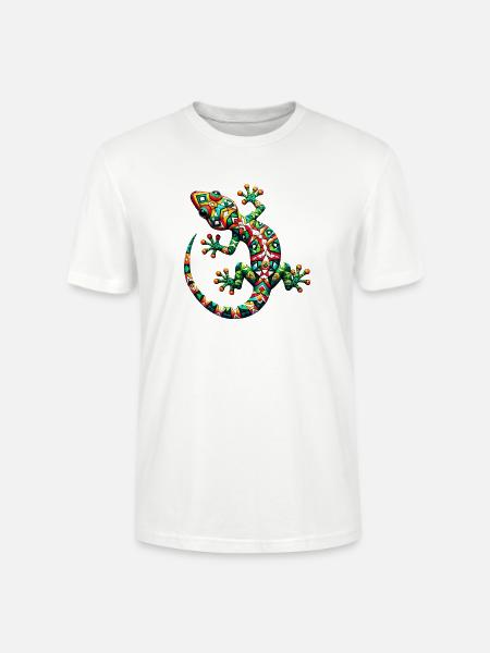 Gecko - T-shirt bio CRAFTER Stanley Stella Unisexe - blanc