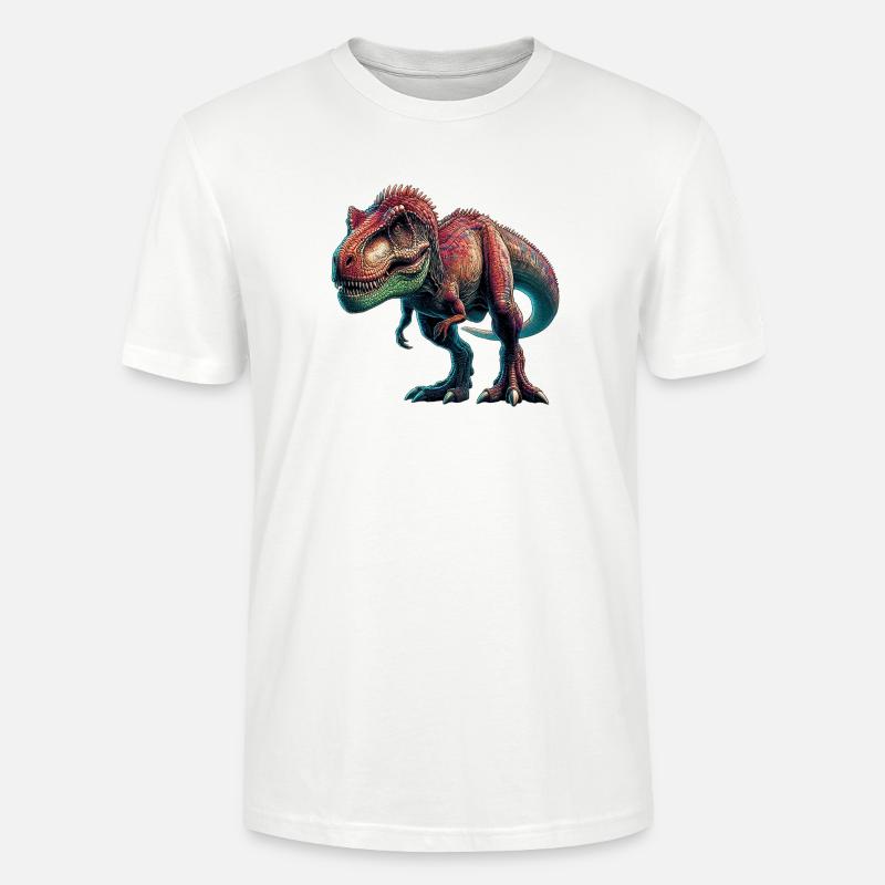 Dinosaurier - Stanley/Stella Unisex Bio-T-Shirt CRAFTER - Weiß