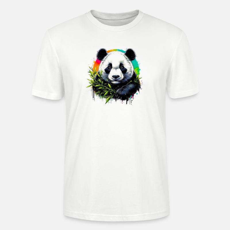 Panda - Stanley/Stella Unisex Bio-T-Shirt CRAFTER - Weiß