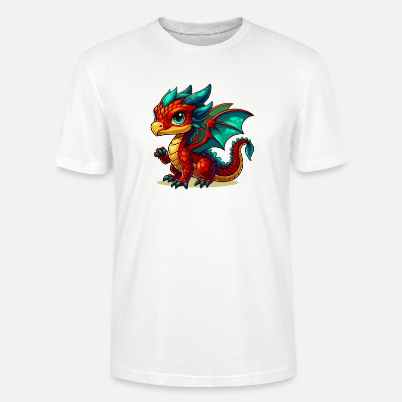Drache - Stanley/Stella Unisex Bio-T-Shirt CRAFTER - Weiß