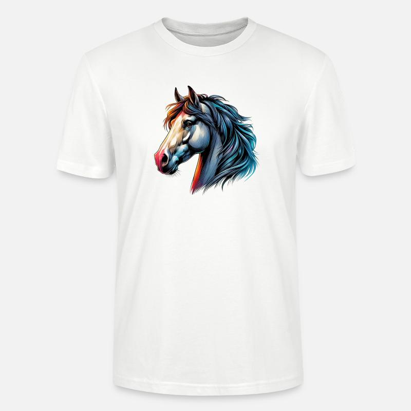 Pferd - Stanley/Stella Unisex Bio-T-Shirt CRAFTER - Weiß