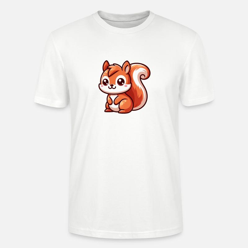 Petit Ecureuil Mignon - T-shirt bio CRAFTER Stanley Stella Unisexe - blanc