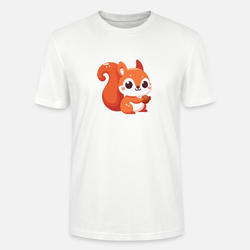 Chibi Eichhörnchen Kawaii - Stanley/Stella Unisex Bio-T-Shirt CRAFTER - Weiß