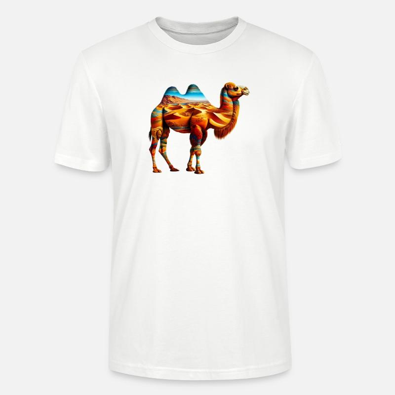 Kamel - Stanley/Stella Unisex Bio-T-Shirt CRAFTER - Weiß