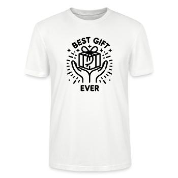 Meilleur cadeau de tous les temps - Édition intemporelle - T-shirt bio CRAFTER Stanley Stella Unisexe - blanc - Devant - Alina (178cm) & Michal (187cm)