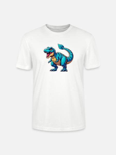 Dinosaure - T-shirt bio CRAFTER Stanley Stella Unisexe - blanc