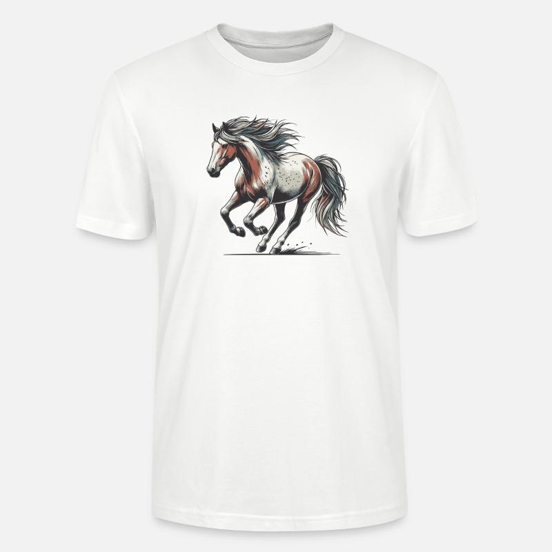 Cheval - T-shirt bio CRAFTER Stanley Stella Unisexe - blanc