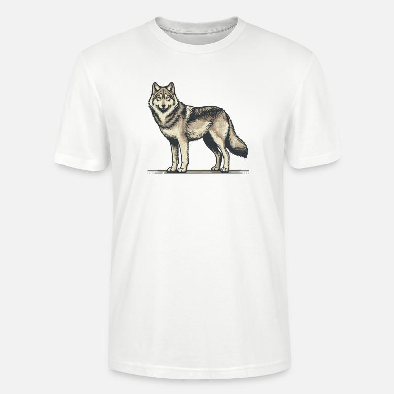 Wolf - Stanley/Stella Unisex Bio-T-Shirt CRAFTER - Weiß