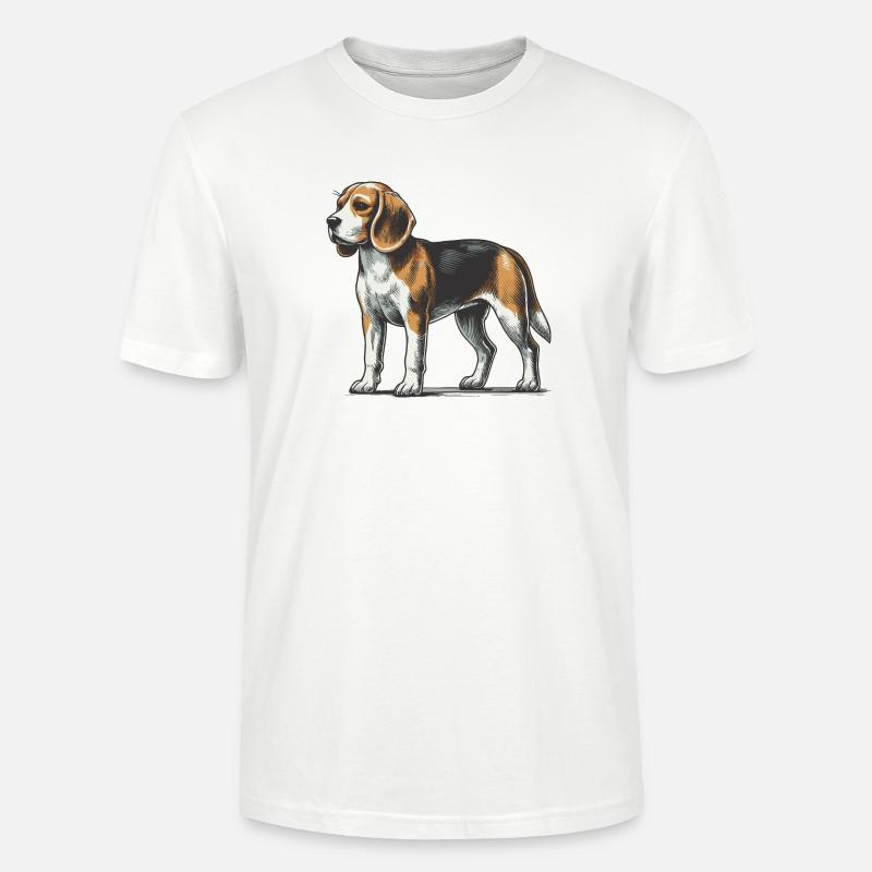 Beagle - Stanley/Stella Unisex Bio-T-Shirt CRAFTER - Weiß