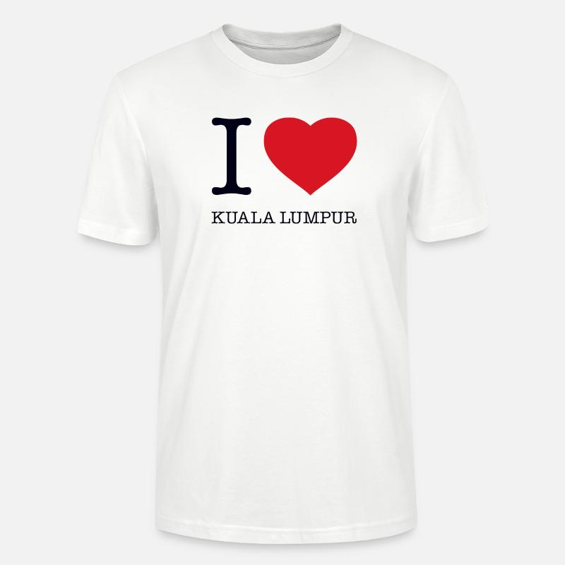 I LOVE KUALA LUMPUR - Stanley/Stella Unisex Bio-T-Shirt CRAFTER - Weiß