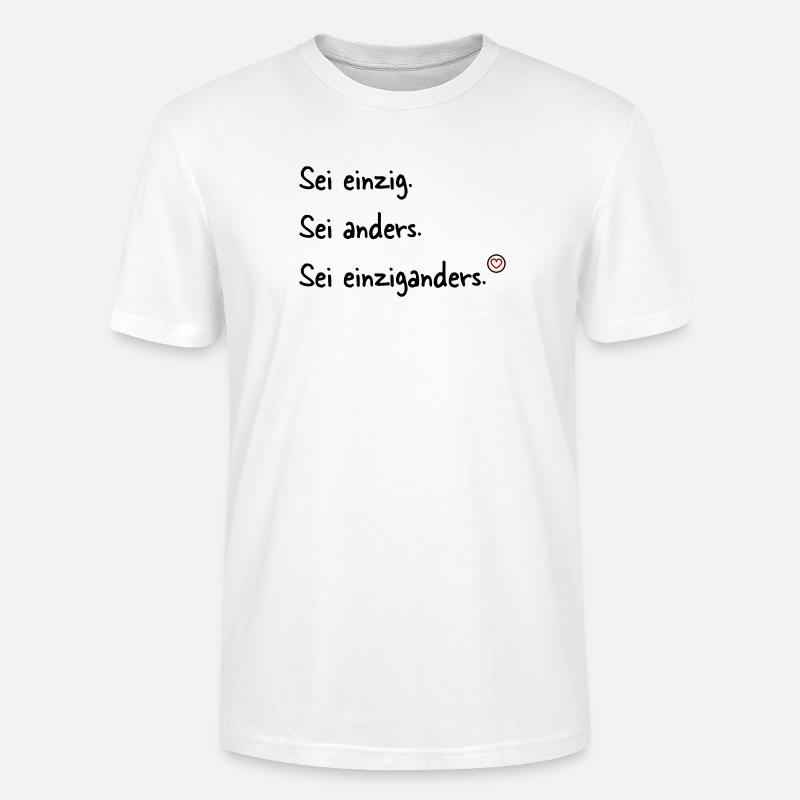Sei einziganders - Stanley/Stella Unisex Bio-T-Shirt CRAFTER - Weiß
