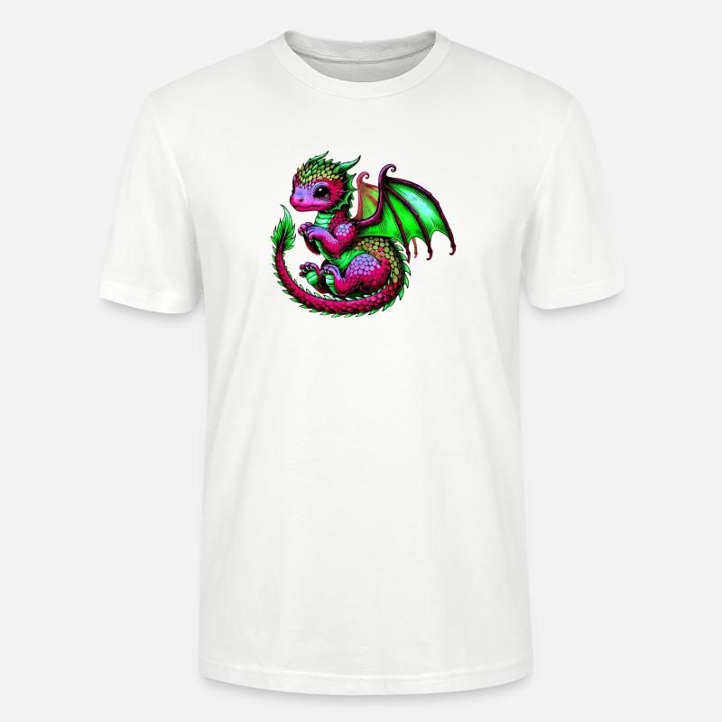 Drache - Stanley/Stella Unisex Bio-T-Shirt CRAFTER - Weiß