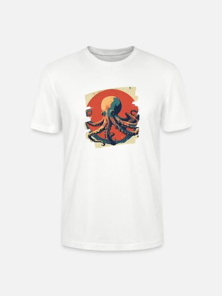 Octopus Octopus - Stanley/Stella CRAFTER Unisex Organic T-Shirt - white
